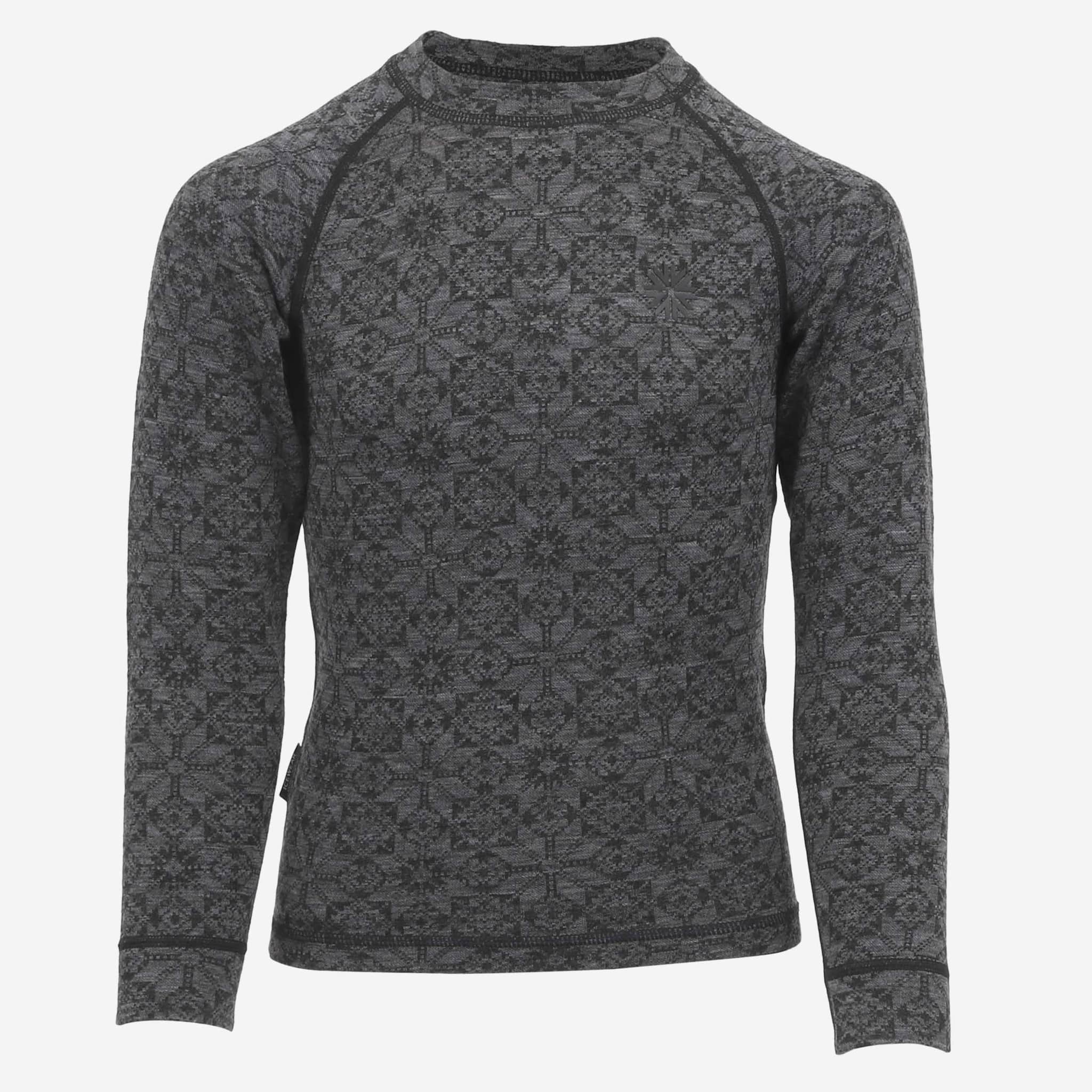 HVÍTANES merínó barna-ullarpeysa